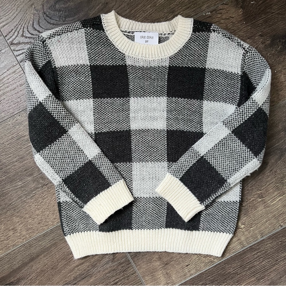 Buffalo Plaid Sweater 3T